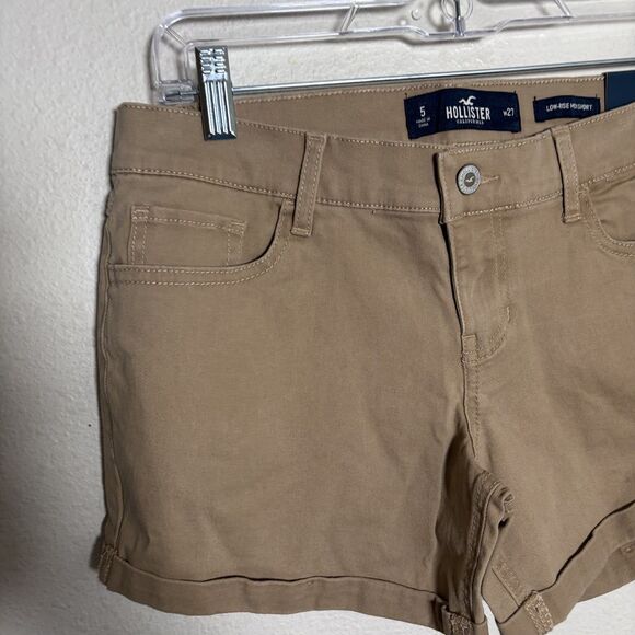 Hollister Shorts Women's 5 27 Brown Low-Rise Mid Short 4" Pocket NWT - Picture 2 of 9